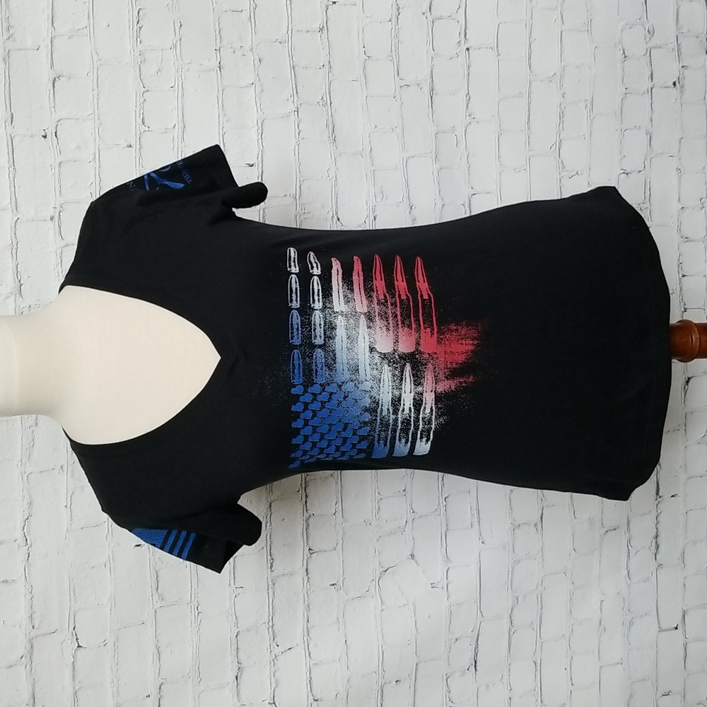 Grunt Style USA Ammo Flag V-neck Tee